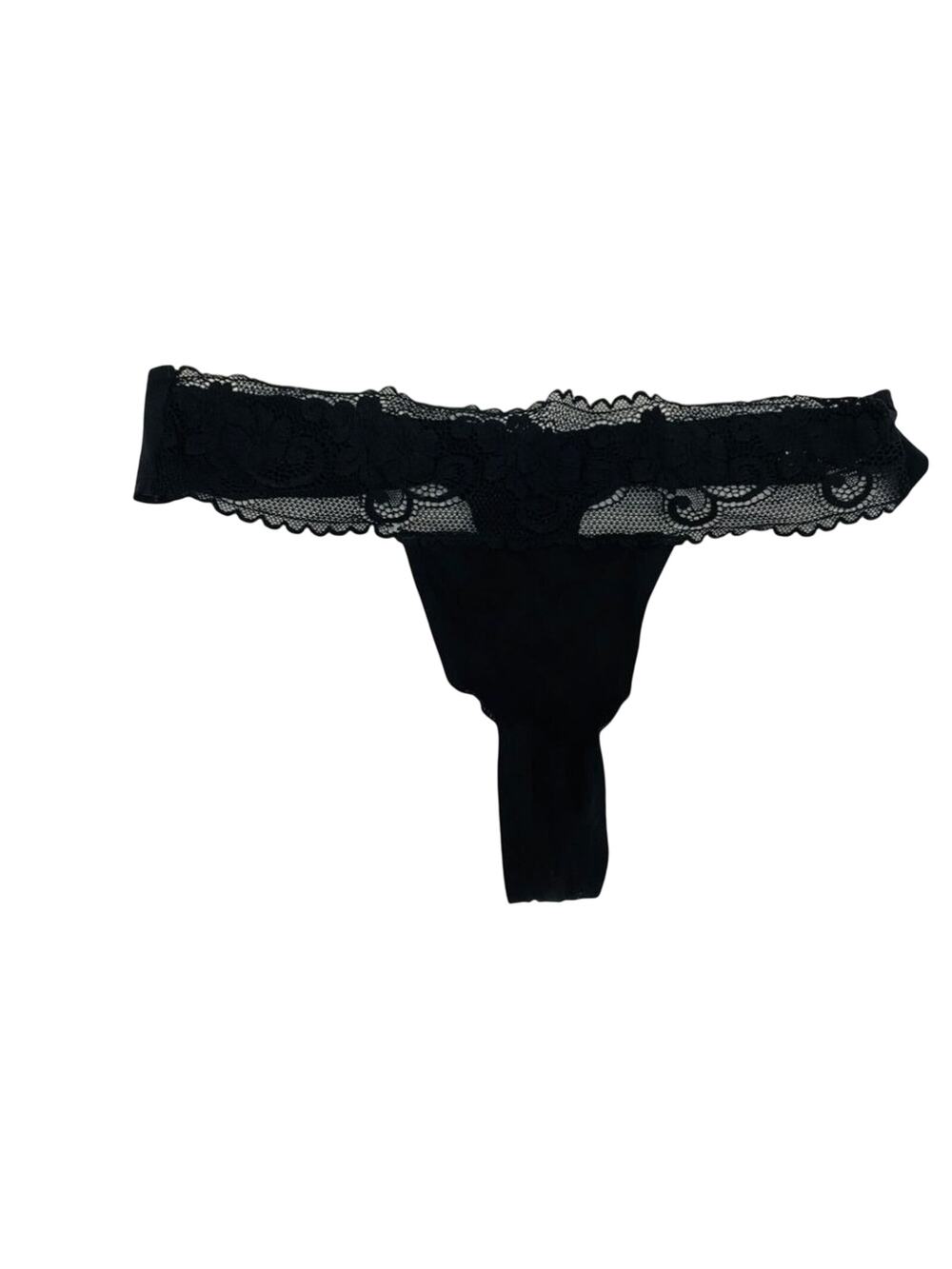 Victoria Secret Angels Rio Thong Black Womens Medium